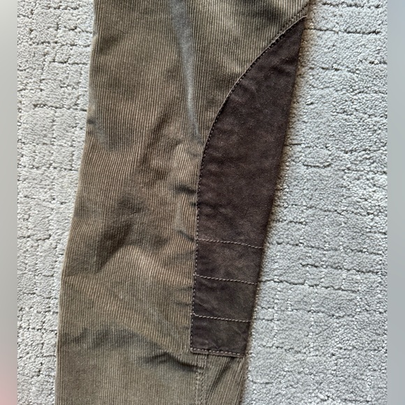 Prada low rise green corduroy pants - Picture 2 of 10